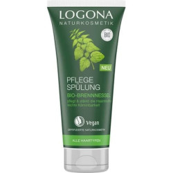 LOGONA Naturkosmetik Care Conditioner Organic Nettle 200ml - Vegan & Silicone - Intensive Care for Soft Hair