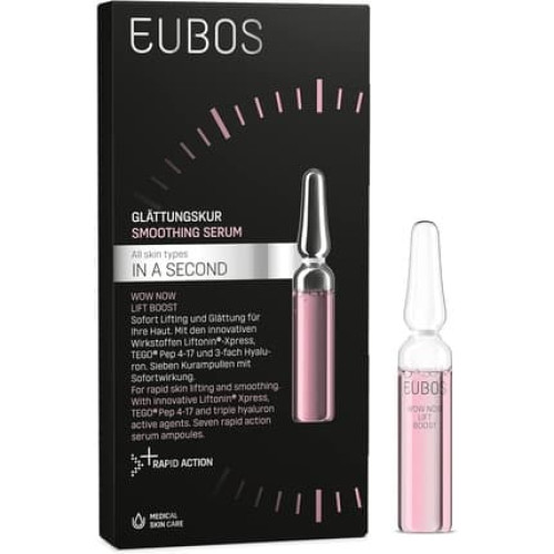 Eubos Wow Now Lift Boost Smoothing Treatment Ampoules 7 X 2ml