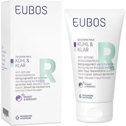 Eubos Cool Calm Soothing Cleansing Milk For Gentle Cleansing Of The Skin With Rosacea 150ml Eubos Cool Calm Soothing Cleansing Milk For Gentle Cleansing Of The Skin With Rosacea 150ml
