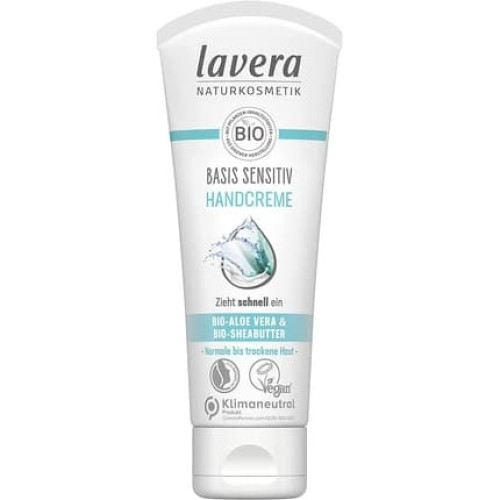 Lavera Basis Sensitive Hand Cream with Organic Aloe Vera and Organic Shea Butter 75ml Lavera Basis Sensitive Hand Cream with Organic Aloe Vera and Organic Shea Butter 75ml