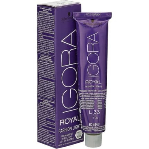 Schwarzkopf Professional Igora Royal Fashion Lights Permanent Highlight Hair Colour Cream 60ml