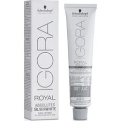 Schwarzkopf Professional Igora Royal Silverwhite Permanent White Refining Color Creme Demipermanent Color For Light Toning Of White Hair Graylilac