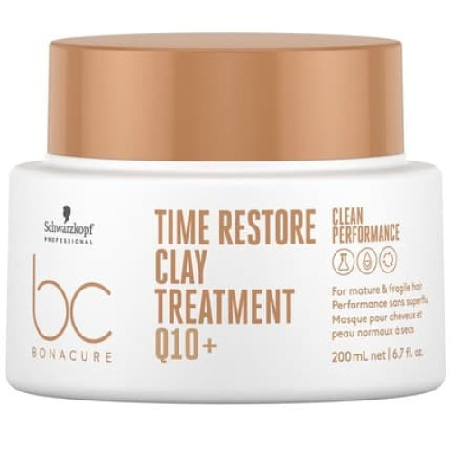 Bc Bonacure Time Restore Clay Treatment Strengthening Clay Mask For Mature And Brittle Hair 200ml