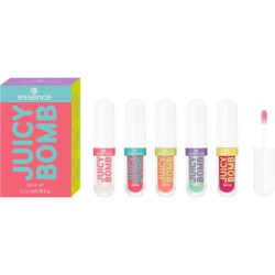 Essence Juicy Bomb Lip Oil Set 01 Lip Care Multicolor Acetone-Free Vegan Gluten-Free - Pack of 5