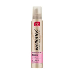 Wellaflex Sensitive Strong Hold Foam - Perfume-Free Hair Foam for 24h Flexible Hold without Clumping - with UV Protection and Hair Taming Complex with Macadamia Oil 200ml Wellaflex Sensitive Strong Hold Foam - Perfume-Free Hair Foam for 24h Flexible Hold without Clumping - with UV Protection and Hair Taming Complex with Macadamia Oil 200ml