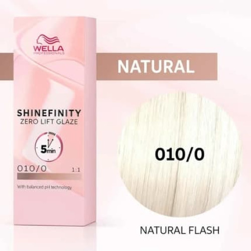 Wella Shinefinity Zero Lift Glaze 0100 Natural Flash 60ml
