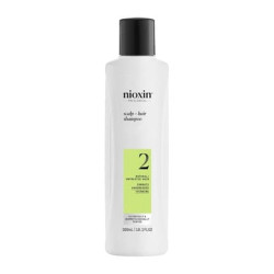 Nioxin Scalp Hair System 2 Shampoo Deep Cleansing For Untreated Visibly Thinning Hair With Biotin Caffeine & Niacinamide 300ml