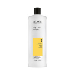 Nioxin Niox Sys 1 Cleanser Shampoo 1000 Ml Cleansing Shampoo For Fine Natural Hair Thinning Slightly