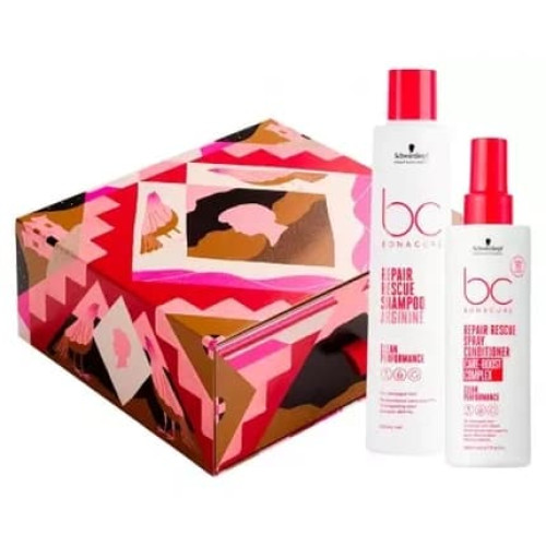 Schwarzkopf Bonacure Repair Rescue Shampoo And Repair Rescue Balm Spray Set 250 Ml Shampoo 200 Ml Balm Spray