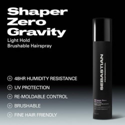 Sebastian Professional Shaper Zero Gravity Light Hold Hair Spray 24 Hour