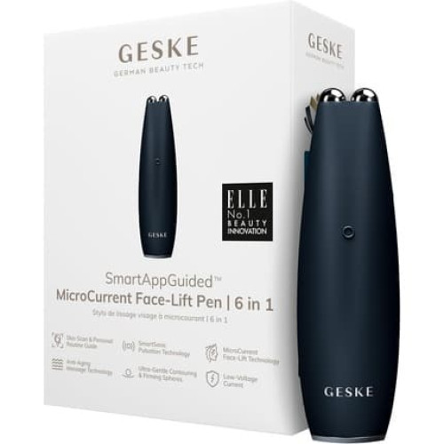 Geske Smartappguided Microcurrent Face Lift Pen 6 in 1 Anti-Aging Device