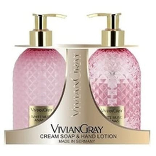 Vivian Gray White Musc Ananas Cream Soap Hand Lotion Set