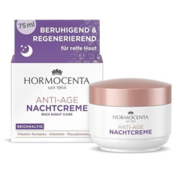 Hormocenta Anti-Aging Night Cream 75ml - Regenerating Rich Anti-Aging Care with Vitamin Complex, Allantoin, and Macadamia Nut Oil