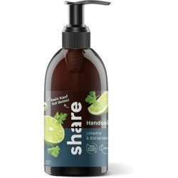Share Liquid Soap Lime & Coriander 250ml pH Neutral Vegan Share Liquid Soap Lime & Coriander 250ml pH Neutral Vegan