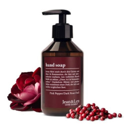Jean & Len Hand Soap Pink Pepper & Dark Rose for Stressed Hands