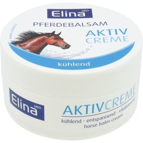 Elina Horse Balm Cream 150ml In Jar With Protective Film