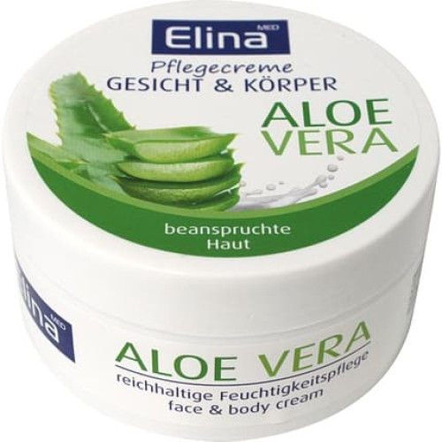 Elina Elina Aloe Vera Skin Care Cream 150ml In Jar With Protective Film
