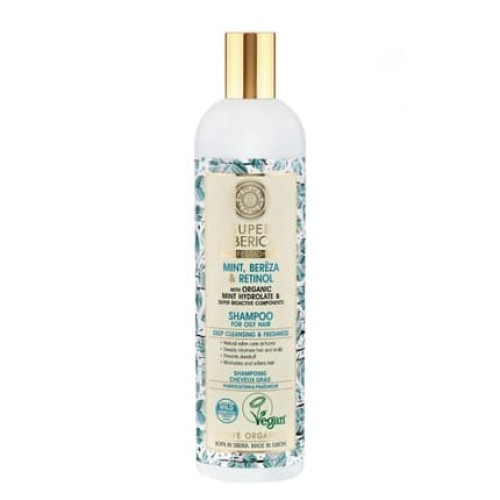 Natura Siberica Birch Mint Retinol Professional Shampoo For Oily Hair 400ml