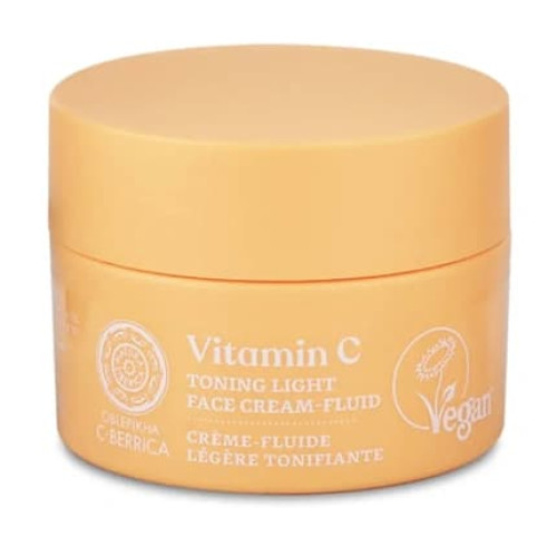 Natura Siberica Toning Light Face Cream Fluid 50ml With Vitamin C