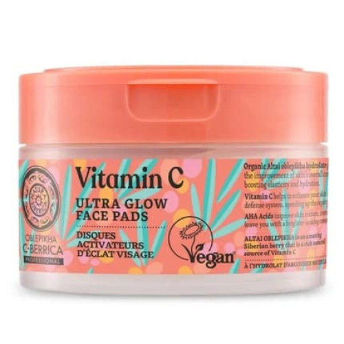 Natura Siberica Ultra Glow Face Pads With Vitamin C 35g