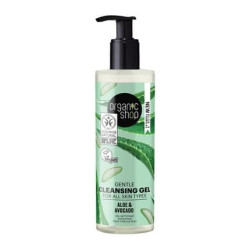 Organic Shop Gentle Cleansing Gel For All Skin Types Avocado & Aloe 200ml