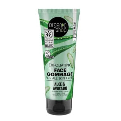 Organic Shop Aloe And Avocado Facial Exfoliator 75ml
