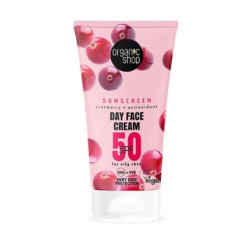 Organic Shop Cranberry Day Cream Spf 50 50ml