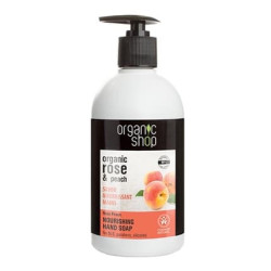 Organic Shop Rose Peach Hand Soap Nourishing 200ml