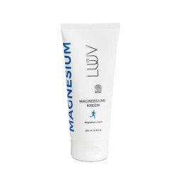 LUUV Magnesium Cream 200ml 6.76 Fl oz - Ecocert Cosmos Natural Certified - Reducing Magnesium Deficiency - Supports Relaxation and Sleep - Relieves Muscle Tensions and Cramps