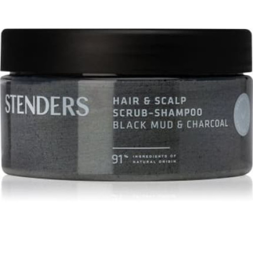 Stenders Scrub Shampoo For Hair And Scalp With Black Mud And Charcoal 300 Grams