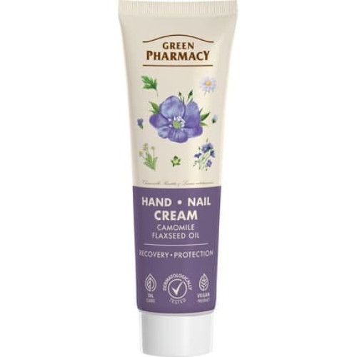 Elfa Pharm Green Pharmacy Hand And Nail Cream Chamomile And Flaxseed Oil 100 Ml