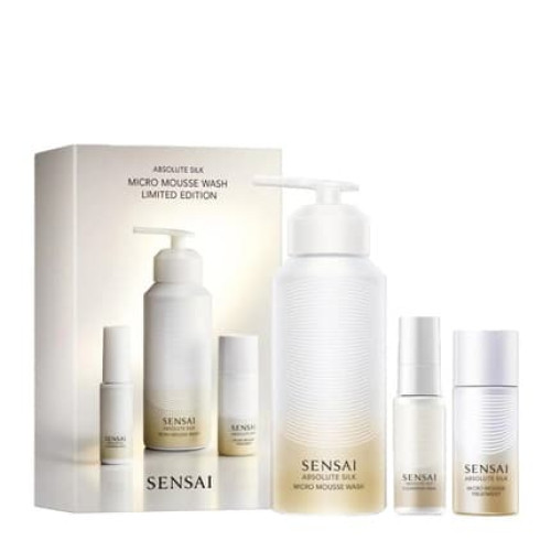Sensai Absolute Silk Micro Mousse Wash Coffret - A Luxurious Facial Cleanser