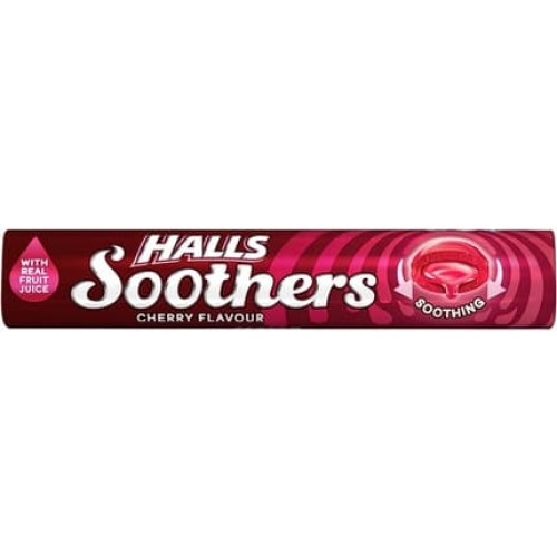 Halls Medicated Cough Drops Soothers Cherry