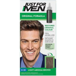 Just For Men Shampoo In Hair Color H-30 Light Medium Brown 66ml
