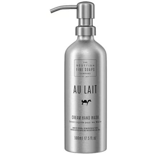 Scottish Fine Soaps Au Lait Cream Hand Wash 500ml Aluminium Pump Bottle