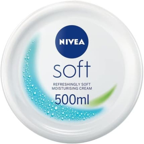 Nivea Soft Moisturising Cream 500ml - For Face and Body