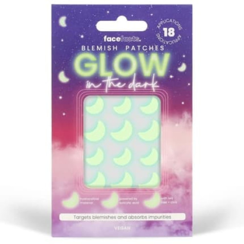 Face Facts Glow In The Dark Blemish Patches 18 Count Vegan with Tea Tree