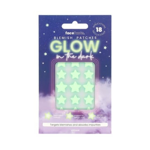 Milton Face Facts Blemish Patches Glow In The Dark Stars 18 Pieces