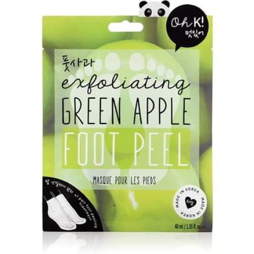 Oh K! Green Apple Foot Peel Vegan and Cruelty-Free Foot Care