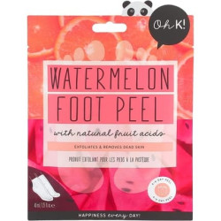 Oh K! Exfoliating Foot Socks Watermelon Scent Vegan and Cruelty Free 65g