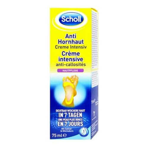 Scholl Softening Cream For Hard Skin On Feet 75 Ml