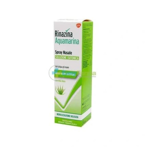 Haleon Italy Rinazina Aquamarina Nasal Spray Isotonic Solution With Aloe Vera 100 Ml Gentle Nebulization