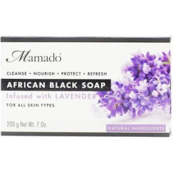Mamado African Black Soap Infused With Lavender 200g Mamado African Black Soap Infused With Lavender 200g