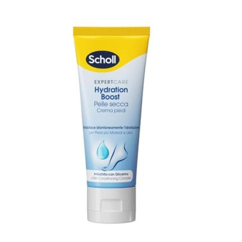 Scholl Hydration Boost Cream for Dry Skin Enriched with Glycerin and Skin Conditioning Complex for Soft and Smooth Feet 75ml
