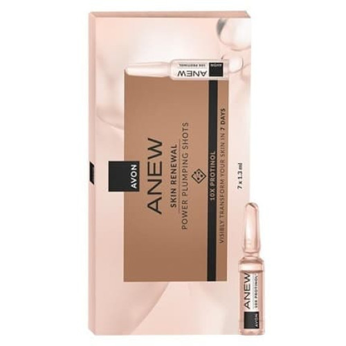 Avon Anew Skin Renewal Power Plumping Shots 7 X 13 Ml