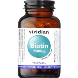 Viridian Biotin 2500ug 90 Veg Capsules Viridian Biotin 2500ug 90 Veg Capsules