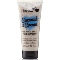 I Love Originals Coconut & Cream Shower Smoothie Enriched with Natural Almond I Love Originals Coconut & Cream Shower Smoothie Enriched with Natural Almond