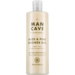 ManCave Aloe and Pine Shower Gel 500ml for Men Suitable for Sensitive Skin Sulphate Free Vegan Friendly Made in England ManCave Aloe and Pine Shower Gel 500ml for Men Suitable for Sensitive Skin Sulphate Free Vegan Friendly Made in England