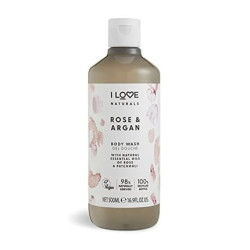 I Love Naturals Rose & Argan Body Wash with Essential Oils 500ml I Love Naturals Rose & Argan Body Wash with Essential Oils 500ml