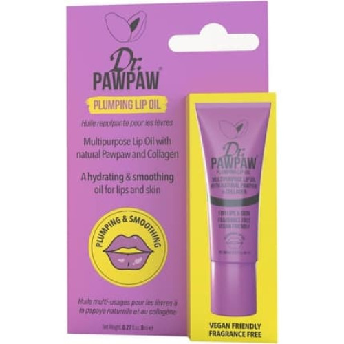 Dr.PAWPAW Plumping Lip Oil with Natural Pawpaw for Visibly Plumped, Glossy, Irresistible Lips 8ml